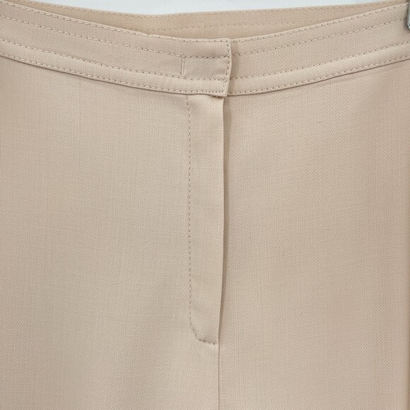 MARINA RINALDI Virgin Wool High Rise Stretch Pleated Slacks Dress Pants EUR 25 - Picture 3 of 9